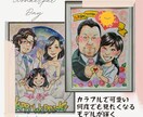 モデルが主人公になる！１名様の似顔絵描きます 還暦、お祝い、お誕生日など色紙サイズ・A4サイズの似顔絵です イメージ3