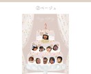 1歳のお誕生日にも◎バーステーポスターお作りします 可愛いチューリップ&ケーキのデザイン/女の子におすすめ◎ イメージ4