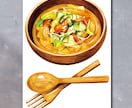 おしゃれな食べ物飲み物料理イラスト挿し絵描きます 雑誌・教材・WEB等◎テイストご相談ください◎ イメージ9