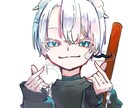 キラキラ可愛い子お描きします 様々な用途にお使いいただけるイラストお描きします！ イメージ6