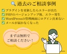 WordPressのエラー・不具合を修正します エラー表示や動作がおかしくなった等トラブルを解決します イメージ4