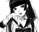 簡易 夢絵 イラストオーダー　承ってます 白黒簡易イラストになっております。 イメージ2