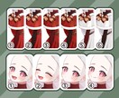 ふんわり可愛いクリスマス量産1枚絵を制作します 髪型等自由度高めな量産依頼になります！ イメージ5