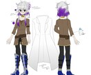 オリジナルキャラクターの立ち絵や設定図を描きます ご自身の創作されたキャラクターをはっきりとさせたい方に。 イメージ5