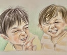 色鉛筆でお子さん、家族、大切な方の似顔絵を描きます 世界でたった一つ。思い出に残る一枚を私にお任せください イメージ3