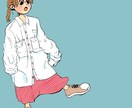イラストアイコン描きます 古着ファッション可愛いイラスト描きます！ イメージ7