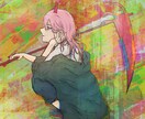 人物を中心としたイラストを描きます 基本はオリジナルで、たまに版権なども描きます。9~10 イメージ9