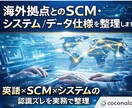 海外拠点とのSCM・システムデータ仕様を整理します 英語×SCM×システムの 認識ズレを実務で整理 イメージ1