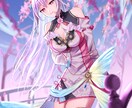 歌ってみた、雑談背景、サムネイラスト等を描きます 表情差分一つ無料！キラキラしたイラストを描きます！ イメージ3