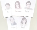 結婚式の似顔絵席札をお作りします お写真をもとに一人ひとり丁寧にお描きします イメージ4