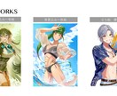 立ち絵・サムネ・一枚絵◎ イラストお描きします 高頭身〜ミニ、幅広く対応可能◎ お気軽にご相談ください♪ イメージ2