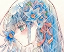透明水彩イラストお描きします 可愛いアナログイラストお描きします イメージ2