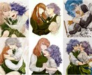 一枚絵・SNSアイコンをカラーで承ります 最短3日で納品可能！お気軽にご相談ください。 イメージ1