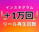 インスタ リール動画＋1万回増加します 安心・安全・高品質◎30日間の補填保証つき◎振り分け可 イメージ1