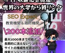 被リンク200本「教育＆政府機関」SEO対策します トップページにオススメ！高権限サイトで上位表示を狙う戦略！ イメージ1