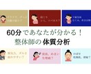 整体師が体質を分析してピッタリの健康法を教えます 〜すぐ活かせる！売れっ子整体師の60分間「体質分析相談」〜 イメージ1