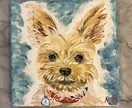 わんちゃん、ねこちゃんなどの似顔絵を描きます 手描きのアクリル画で15cmのキャンバスに絵を描きます イメージ9