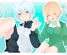 キャラクターイラストを描きます サムネイルやsnsのアイコン、一枚イラストの制作 イメージ4