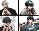 オリジナルキャラクターの作成を致します 自作ゲーム、小説などに使用できるキャラクターの作成を承ります イメージ2