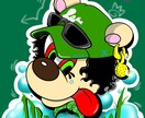 服のデザインや、グッズのイラストを承ってます POPで可愛いヒップホップ系のイラスト イメージ7