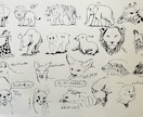かわいい、ポップ、デフォルメ、動物イラスト描きます ペットや好きな動物をイラスト化しませんか？？ イメージ10