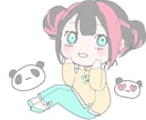 あなただけの可愛い女の子や動物を描きます ほんわか、ざっくりした絵柄です イメージ1