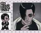 ミニキャラ＋高頭身（バストアップ）イラスト描きます 貴方の推しを可愛く・美しく…セットでお得にお届けします♪ イメージ5