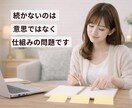 続く！習慣改善 |４週間サポートします 「やる気に頼らない仕組み」で習慣改善 イメージ2