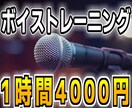 1時間4000円！専門知識に基づくボイトレをします 医療資格を持つ人体に精通したトレーナーがボイストレーニング！ イメージ1