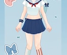 LIVE2Dモデリングします パーツ分けされたイラストを自在に動かします イメージ1