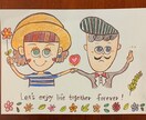 大切な人への贈り物に個性的なイラスト描きます アイコン用、メッセージカード、仕事用pop、イラスト刺繍など イメージ1