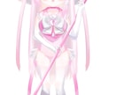 立ち絵、簡易背景付き一枚絵描きます 魔法少女、メイド、量産型、水色、ピンク、可愛いものが得意 イメージ2