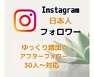 インスタ日本人フォロワー増加☆宣伝拡散します ✿30人〜対応✿アフターフォローあり イメージ1
