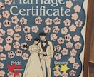 ゲスト参加型結婚証明書　シンプルな似顔絵で描きます 【3名様限定モニター価格】第1弾超お得 イメージ4