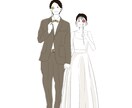 シンプルで柔らかい雰囲気のウェルカムボード作ります 似顔絵イラストを使い作成します！ご希望に柔軟に対応します★ イメージ8