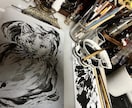 水墨画など様々な画材でお描きします 人物、動物、風景など幅広く承ります イメージ4