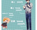 TRPGなどの立ち絵キャラクター制作します 可愛らしいキャラクターに仕上げます イメージ2