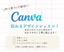 楽しくCanvaでデザインを始められます 初心者でも安心のマンツーマン講座 イメージ2
