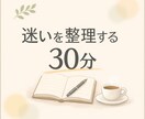 今の状況を整理し、次の一歩を一緒に考えます 迷って動けない状態を、静かに整理します。 イメージ1