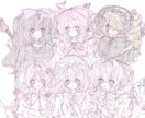 ふわふわゆるっとした雰囲気のイラスト描きます 淡く甘いゆるふわなタッチでお描きします♩ イメージ1