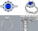 ジュエリーCADデータの作成をします あなたの想いをカタチに。オーダーメイドジュエリーCAD制作 イメージ2