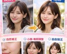 SNS用の人物写真を自然で綺麗に整えます 盛りすぎず、自然で清潔感のある人物写真に整えます イメージ1