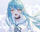 サムネに使えるウエストアップのイラストを作成します 【カラーラフの提出から納品まで丁寧にヒアリングします】 イメージ2