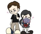 ポップで明るい似顔絵イラストを制作します SNSやプレゼントに！カラフルでポップな似顔絵をお描きします イメージ5