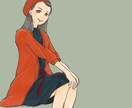 最短即日!お洒落なイラスト描きます 似顔絵やペットとのツーショットなども◎ イメージ2