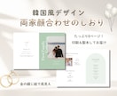 両家顔合わせのしおりを作成します 【韓国風】たっぷり8ページ！6冊セットでお届け♪ イメージ1