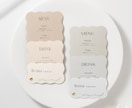 プロ品質✺結婚式ジィール風メニュー表を作ります トレンド×高品質なペーパーアイテムでセンスアップ ⋆* イメージ5