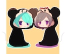 かわいいパーカーを着せちゃいます デフォルメアイコン♡SNS等で使いたい方！ イメージ2