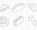 シンプルな線画イラストを描きます シンプルアイコンやメニューの挿絵にどうぞ イメージ4