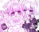 アイコンや1枚絵、夢絵など描きます 細かい背景と女の子が得意♡ゆめかわ〜病み系やゴシックまで◎ イメージ3